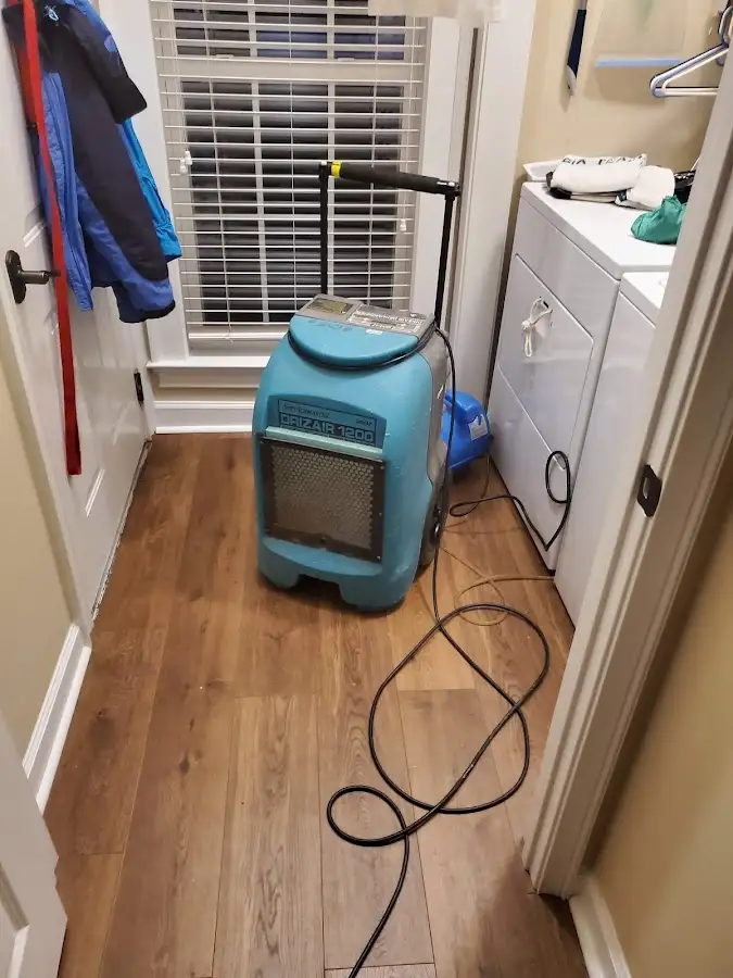 Commercial dehumidifier deployed for Flood Damage Cleanup in Lansdale