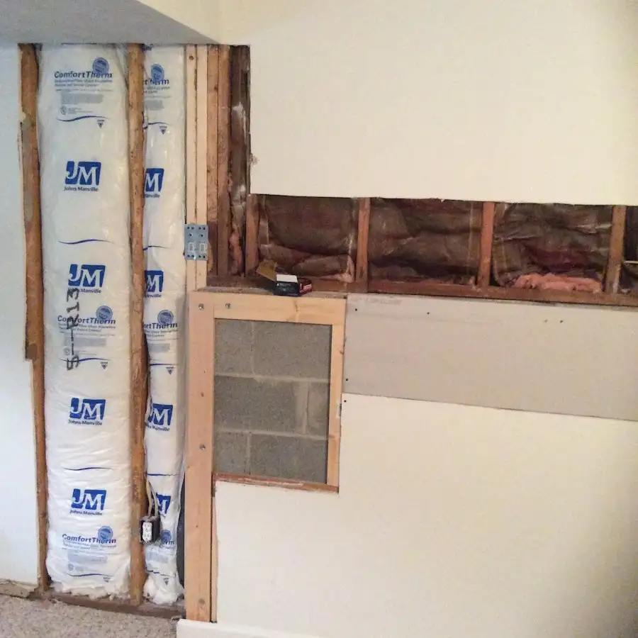 Wall insulation replacement during Contents Cleaning & Restoration in Lansdale